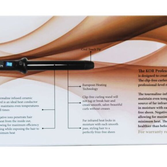 KOR Curler and KOR Professional Hair Iron / Straightener bundle - Picture 12 of 15